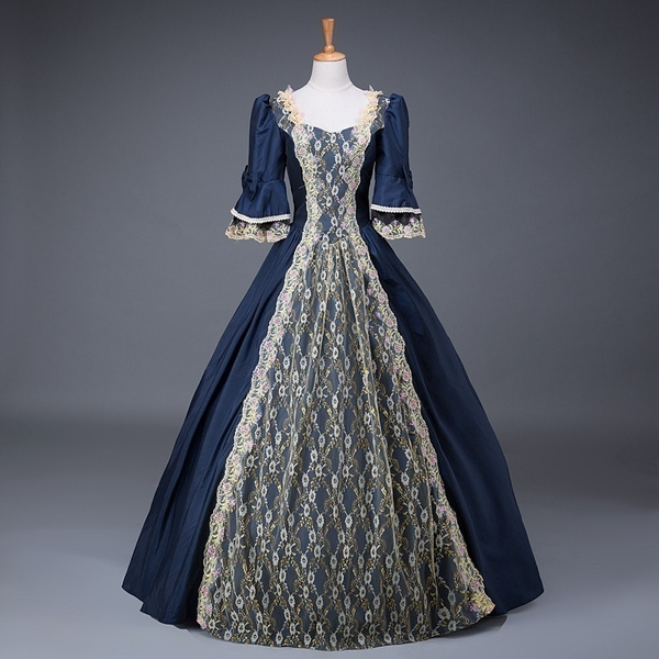 Medieval Maxi Long Baroque Corset Dress ...